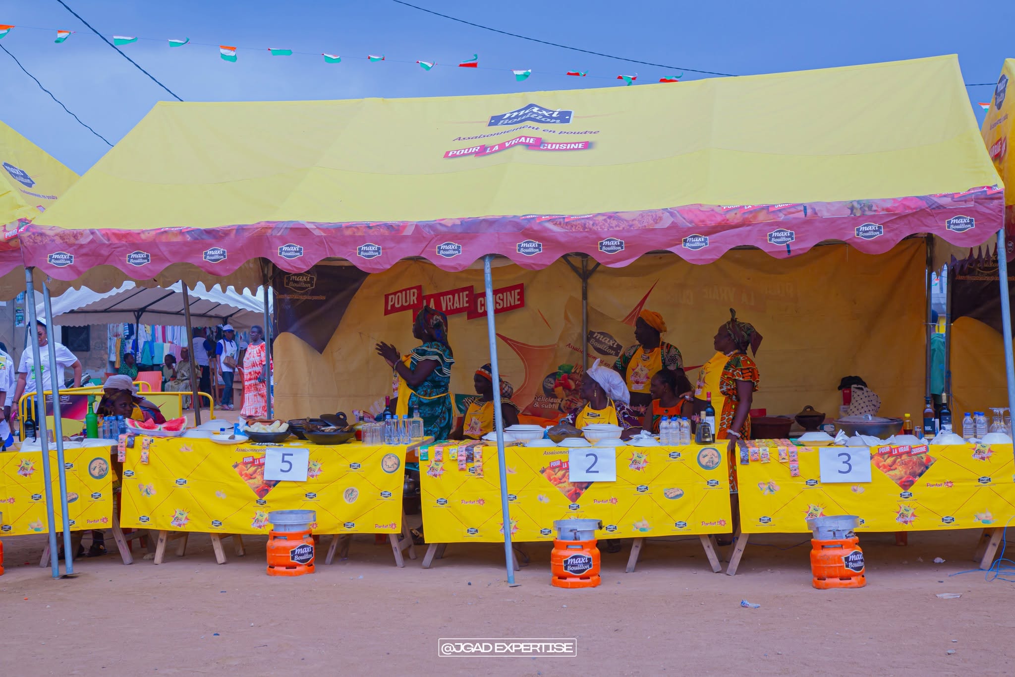 Espace Maxi Bouillon aménagé pour le concours culinaire d’Assouba