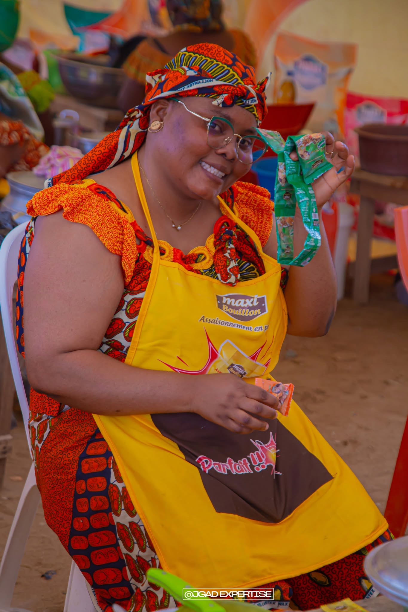 Participante souriante lors du concours